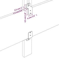 Vidaxl Čelá postele 2 ks tmavosivé 90x7x78/88 cm zamat