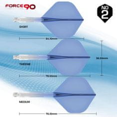 Mission Letky Force 90 - Gradient - Standard No2 - Midi - Blue F4473