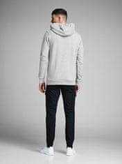 Jack&Jones Pánska mikina Regular Fit JJECORP 12137054 Light Grey Melange (Veľkosť S)