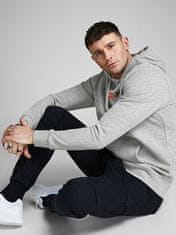 Jack&Jones Pánska mikina Regular Fit JJECORP 12137054 Light Grey Melange (Veľkosť S)