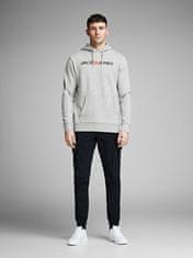 Jack&Jones Pánska mikina Regular Fit JJECORP 12137054 Light Grey Melange (Veľkosť S)