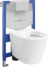 Mexen Fenix XS-F, podomietkový modul a závesné WC Rico, biela, 6803372XX00