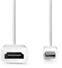 Nedis Nedis kabel mini Displayport - HDMI (M/F), 20cm, bílá