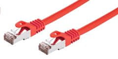 C-Tech C-TECH kabel patchcord Cat6, FTP, 2m, červená