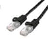 C-TECH kabel patchcord Cat6, UTP, 0.25m, černá