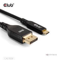 Club 3D Kabel USB-C na DisplayPort 2.1, 10K60Hz, DSC1.2, UHBR10, 1m (CAC-1559)