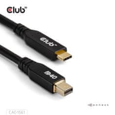 Club 3D Kabel USB-C na MiniDisplayPort 2.1, 8K30Hz, DSC1.2, UHBR10, 2m (CAC-1561)