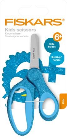 FISKARS Nožnice "Glitter Kids", modrá, školská, 13 cm, 1064073