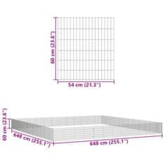 Petromila vidaXL Voľný výbeh pre zvieratá 48 panelov 54x60cm pozinkované železo