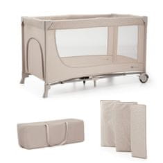 Kinderkraft cestovná postieľka JOY 2 BEIGE - rozbalené