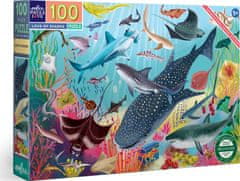 eeBoo Puzzle Žraloky 100 dielikov