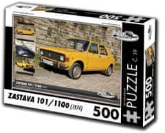 RETRO-AUTA© Puzzle č. 19 Zastava 101/1100 (1974) 500 dielikov