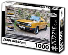 RETRO-AUTA© Puzzle č. 20 Škoda Garde (1983) 1000 dielikov