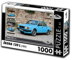 RETRO-AUTA© Puzzle č. 83 Škoda 120 L (1985) 1000 dielikov