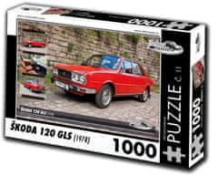 RETRO-AUTA© Puzzle č. 11 Škoda 120 GLS (1978) 1000 dielikov