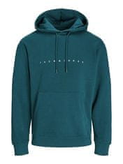 Jack&Jones Pánska mikina JJESTAR Relaxed Fit 12233972 Deep Teal (Veľkosť L)