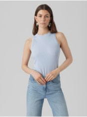 Vero Moda Svetlomodré dámske rebrované basic tielko AWARE by VERO MODA Lavender XXL