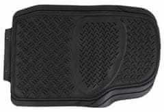 SIXTOL Univerzálne gumové autokoberce CAR MAT UNI SET 3, komplet, 4ks