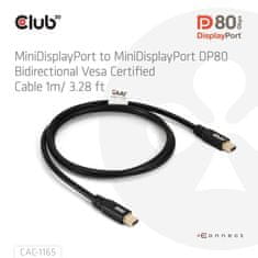 Club 3D Kabel MiniDisplayPort 2.1 Certifikovaný, 10K60Hz, DSC1.2, UHBR10, 1m (CAC-1165)