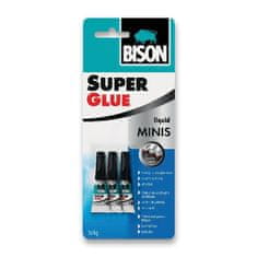 Bison Sekundové lepidlo Super Glue Minis 3 x 1 g