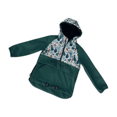 MOONRISE Fashion Detská softshell bunda - anorak stones forest green, 80