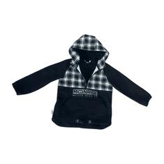 MOONRISE Fashion Detská softshell bunda - anorak BW check, 140