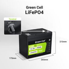 Green Cell LFPGC12V80AH batéria CUBE LiFePO4 80Ah 12.8V 1024 Wh