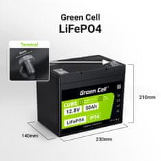 Green Cell LFPGC12V50AH batéria CUBE LiFePO4 50Ah 12.8V 640Wh 