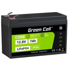 Green Cell LFPGC12V7AH batéria CUBE LiFePO4 7Ah 12.8V 89.6Wh