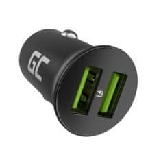 Green Cell CADM-GC-36AA nabíjačka do auta PowerRide Nano36 36W 2xUSB-A, Ultra Charge