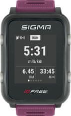 Sigma Pulsmetr iD.FREE Plum 24110