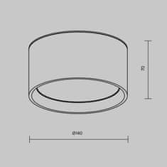 MAYTONI MAYTONI Stropné svietidlo Vega 15W 110d C089CL-15W3K-BMG