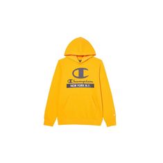 Champion Mikina žltá 168 - 179 cm/XXL Hooded Sweatshirt