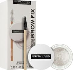 Makeup Revolution Fixačný gél na obočie Relove Power Brow Fix Clear (Brow Gel) 3 ml