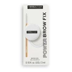 Makeup Revolution Fixačný gél na obočie Relove Power Brow Fix Clear (Brow Gel) 3 ml