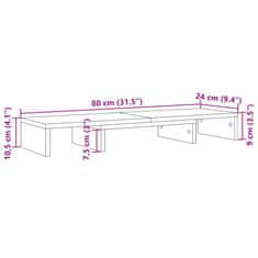 Vidaxl Podstavec pod monitor 80x24x10,5 cm kompozitné drevo