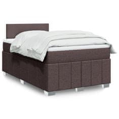 shumee vidaXL Boxspring posteľ s matracom tmavohnedá 120x190 cm látka