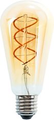 Diolamp LED Spiral Filament žiarovka Amber ST64 4W/230V/E27/1800K/270Lm/360°/Dim