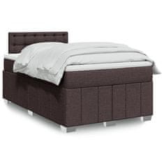 shumee vidaXL Boxspring posteľ s matracom tmavohnedá 120x190 cm látka