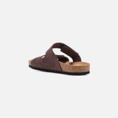 Geox Tmavohnedé pánske sandále Geox Sandal Ghita 40