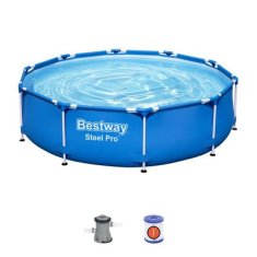 Bestway Bazén Bestway. Steel Pro., 56679, kartušová filtrácia, 305x76 cm