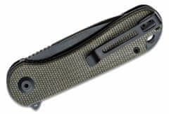 Civilight C907Z Elementum Dark Green vreckový nôž 7,5 cm, Black Stonewash, tmavozelená, Micarta