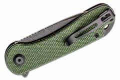 Civilight C907T-E Elementum Green Tanto vreckový nôž 7,5 cm, Black Stonewash, zelená, Micarta