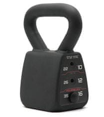 Popron.cz POWERBLOCK Nastavitelný Kettlebell Nastavitelný Kettlebell, černý, 15,9 kg