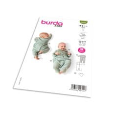 Burda Strih Burda 9258 - Overal so zapínaním na patentky na nohaviciach