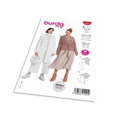 Burda Strih Burda 5883 - Zavinovací kabát, kardigan