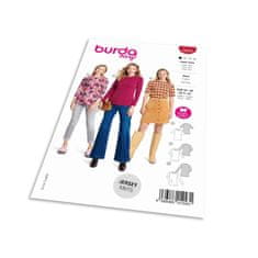 Burda Strih Burda 5876 - Tričko s dlhým rukávom