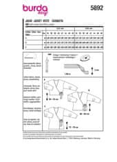 Burda Strih Burda 5892 - Zavinovacie sako