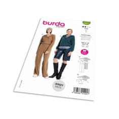 Burda Strih Burda 5871 - Zavinovací overal, mikina s kapucňou