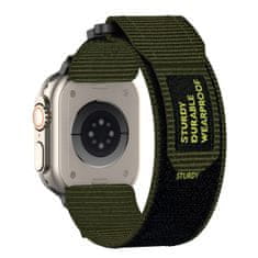 TopQ  Nylonový remienok pre Apple Watch 42-44-45-49 Design 4 khaki